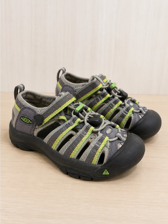 Keen Other - KEEN Newport H2 Kids Sandals Gray Lime Closed Toe Water Shoes Size 1 US